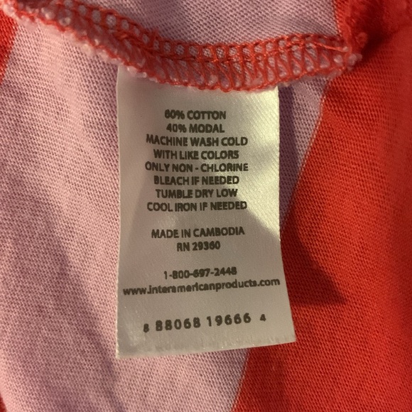 Red & Pink Striped Maxi Dress - EUC Size XS - Picture 5 of 6